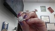 Lab Grown Lady's Diamond Engagement Ring 99 Diamonds 3.29 Carat T.W.